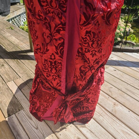 Burgundy Dining Chair Slipcovers, set of 4 - Picture 4 of 5